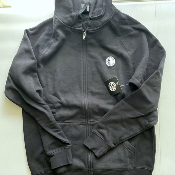 TSM Team Solo Mid Logo Zip-Up Hoodie BLACK Medium NWT - Picture 2 of 5